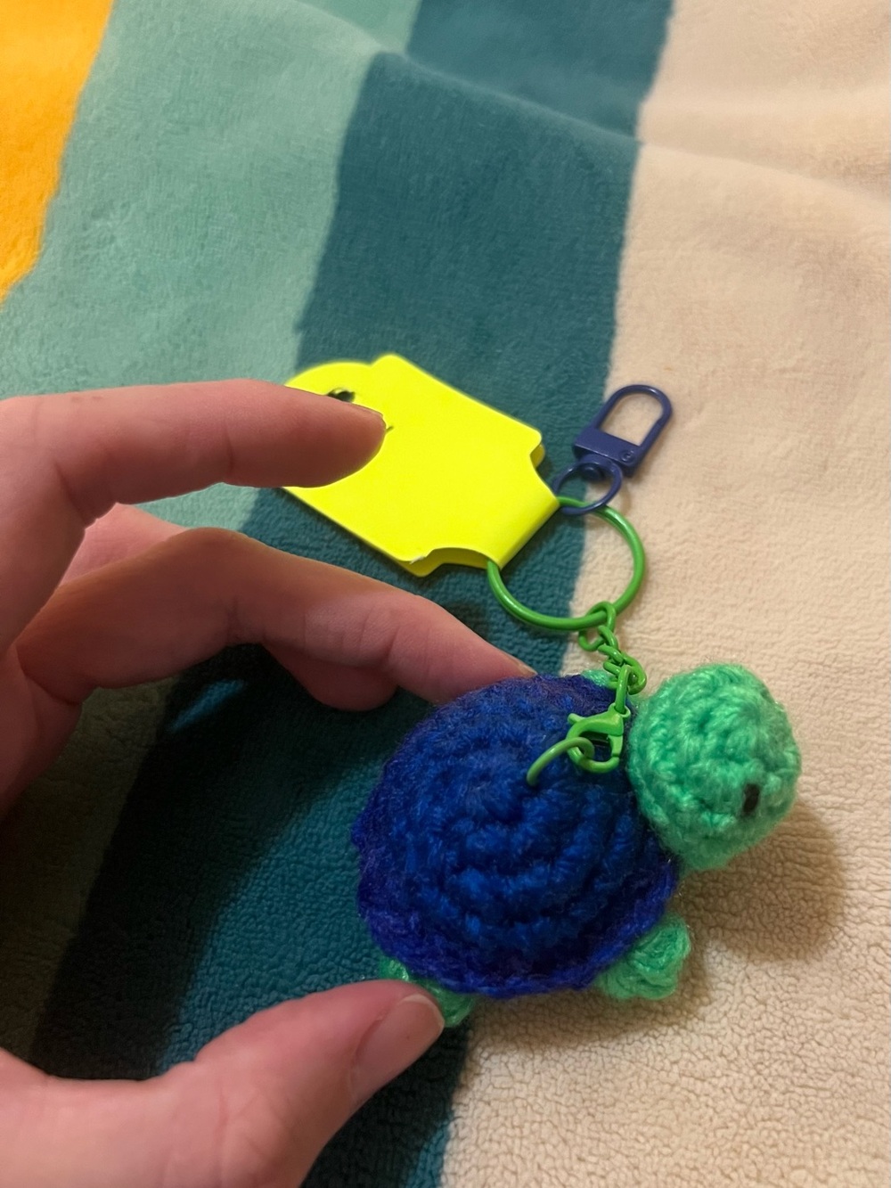Crocheted Turtle Keychain 🐢 - Picture 5 of 8